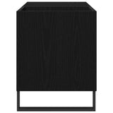 Record Cabinet Black Oak 85 x 38 x 48 cm Engineered Wood 862898