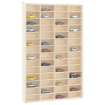 ZNTS Wooden Collector's Display Case with 56 Compartments 40x4.5x60cm 4017380