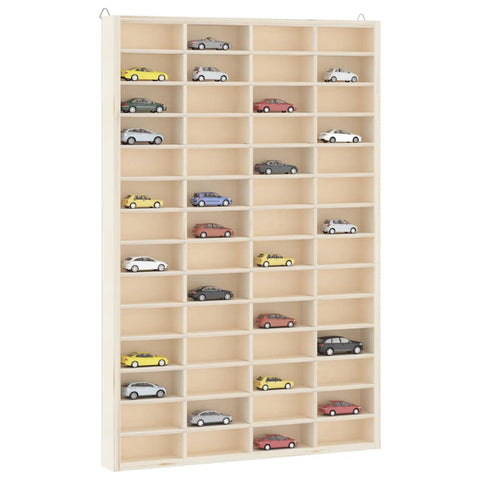 ZNTS Wooden Collector's Display Case with 56 Compartments 40x4.5x60cm 4017380