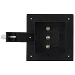ZNTS Outdoor Solar Lamps 12 pcs LED Square 12 cm Black 277136