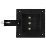 ZNTS Outdoor Solar Lamps 12 pcs LED Square 12 cm Black 277136