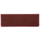 ZNTS Stair Mats 30 pcs 65x21x4 cm Matte Red 3365779