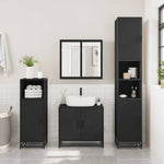 ZNTS Bathroom Sink Cabinet Black 65x33x60 cm Engineered Wood 849264