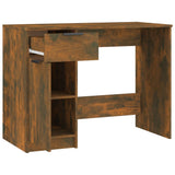 Desk Smoked Oak 100x50x75 cm Engineered Wood 817126