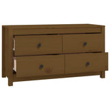 Side Cabinet Honey Brown 100x40x54 cm Solid Wood Pine 821777