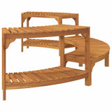 Hot Tub Surround Half-Round Brown 272 x 120 x 55.5 cm 4108127