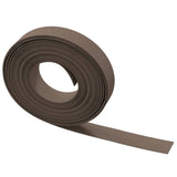 ZNTS Garden Edgings 2 pcs Brown 10 m 10 cm Polyethylene 3155436