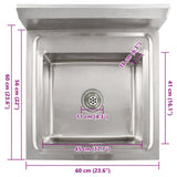 Kitchen Sink Single Basin Stainless Steel 144290