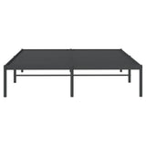 Metal Bed Frame without Mattress Black 150x200cm 350848