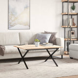 Coffee Table Legs X-Frame 70x60x43 cm Steel 357897