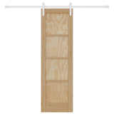 Sliding Door Manual Natural and white 61 x 198.5 cm 3333240