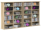 CD Cabinet 2 pcs Sonoma Oak 60 x 17 x 92 cm Engineered Wood 8012735