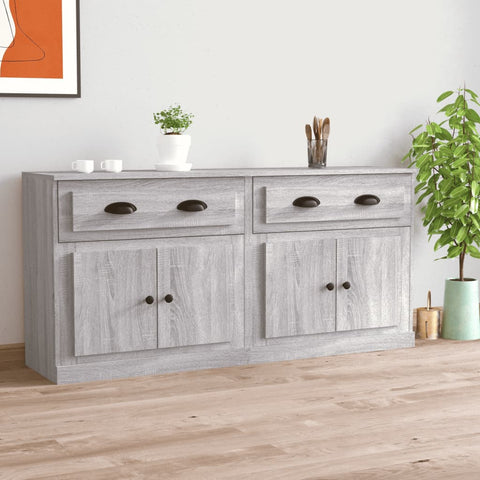 Sideboards 2 pcs Grey Sonoma Engineered Wood 3185269
