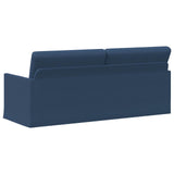 3 Seater Sofa Blue 190 x 81 x 82 cm Fabric 42041114