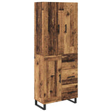 Highboard with Drawer 2 pcs Old Wood 69.5 x 34 x 180 cm 3415697
