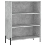 Highboard Concrete Grey 69.5x32.5x180 cm Engineered Wood 3189585