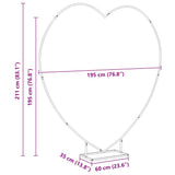 Wedding Arch Gold 195 x 35 x 211 cm Steel 42023034