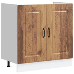 Kitchen Cabinet with Door Kalmar 2 pcs Brown 80 x 46 x 81.5 cm 3315009