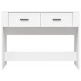 Console Table White 100x39x75 cm Engineered Wood 816776
