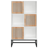 Highboard White 70x35x125 cm Engineered Wood 352136