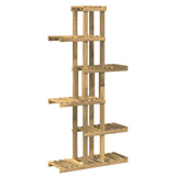Plant Stand White 68 x 23.5 x 140 cm Solid Acacia Wood 903097