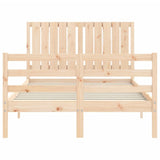Bed Frame without Mattress 120x200 cm Solid Wood 3194761