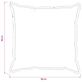 Cushion Cover 6 pcs HOUTEN Black 80 x 80 cm Boucl 921672
