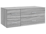 Bathroom Furniture Set 2 pcs Grey Sonoma Engineered Wood 3404021