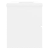 Sink Cabinet with Built-in Basin White Engineered Wood 3071567