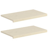Window Sills 2 pcs White 70 x 30 x 2 cm Solid Oak Wood 42049920