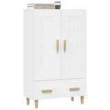 Highboard White 70x31x115 cm Engineered Wood 812564
