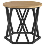 Nesting Side Table 3 pcs Artisan Oak Engineered Wood and Steel 868260