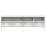 TV Cabinet White 135x39x43.5 cm Cold-rolled Steel 851333