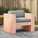 Garden Sofa Natural Wood Solid Douglas Fir Wood Single Durable 832368