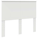 Bed Frame with Headboard White 120 x 190 cm Solid Pine Wood 3411037