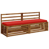 2-Piece Bench Cushions VUGHT 2 pcs 100% Polyester Red 952263