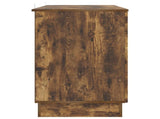 Desk with Shelf Smoked Oak 142.5 x 50 x 75 cm Engineered Wood 3414626