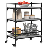 Kitchen Trolley Grey Sonoma 65x40x86.5 cm Engineered Wood 842399