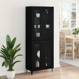 Highboard Black Oak 69.5 x 34 x 180 cm Engineered Wood 3416069