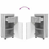 Bathroom Furniture Set TULUM Grey Sonoma Engineered Wood 3398030