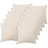 Cushion Cover 12 pcs HEERLEN Cream 50 x 50 cm Boucl 910914