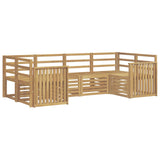 Outdoor Sofa Set 6 pcs White 245 x 128.5 x 73 cm 3392389