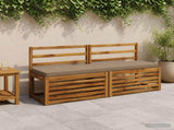 2-Piece Bench Cushions VUGHT 2 pcs 100% Polyester Taupe 951289