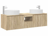 Bathroom Cabinet Set 3 pcs Sonoma Oak 49.5 x 44.5 x 65.5 cm 3405739