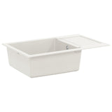 Sink White 780 x 500 mm 80% Quartz and 20% Resin 42028403