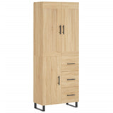 Highboard Sonoma Oak 69.5x34x180 cm Engineered Wood 3199836