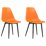 ZNTS Dining Chairs 2 pcs Orange PP 338060