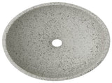 Countertop Basin Grey Round 41x14 cm Ceramic 155059