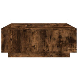 Coffee Table Smoked Oak 100x100x40 cm Engineered Wood 3284053