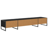 TV Cabinet Black Oak 170.5 x 36 x 30.5 cm Engineered Wood 886516